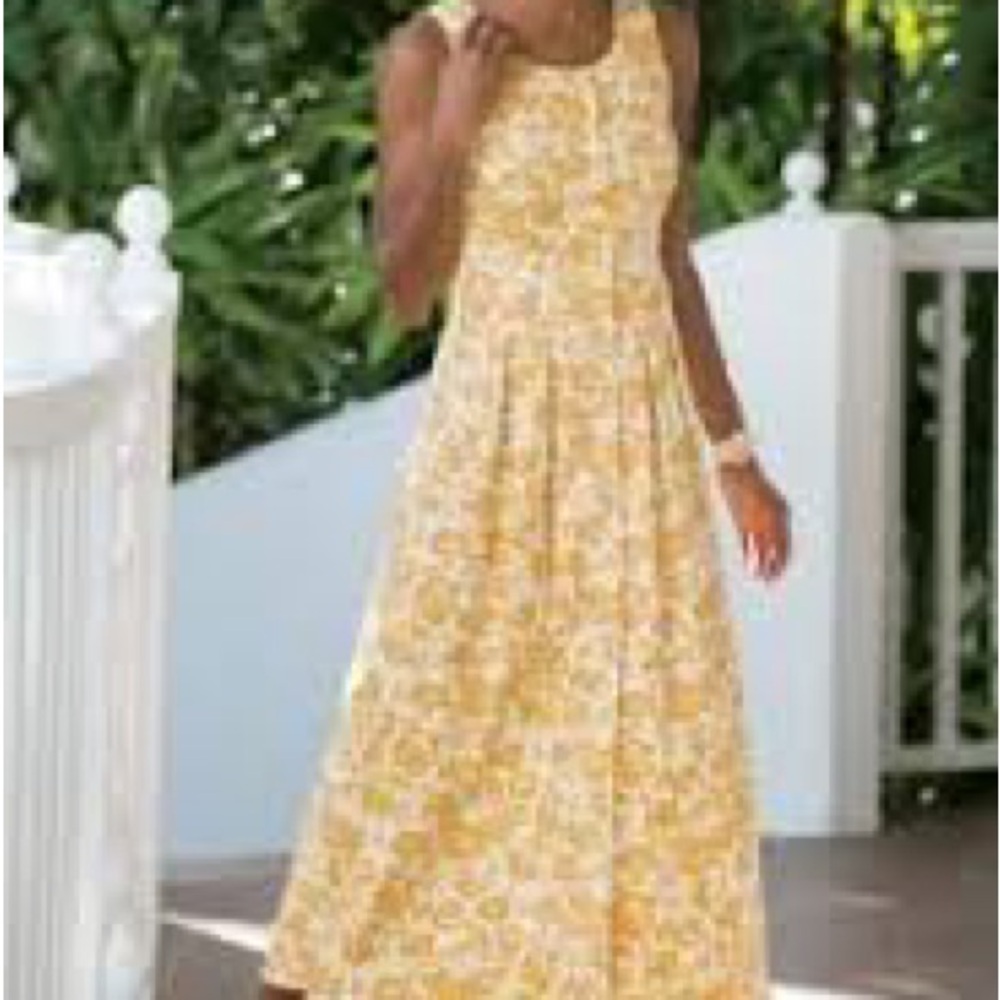 Chadwicks Beachy Button Front Maxi Dress